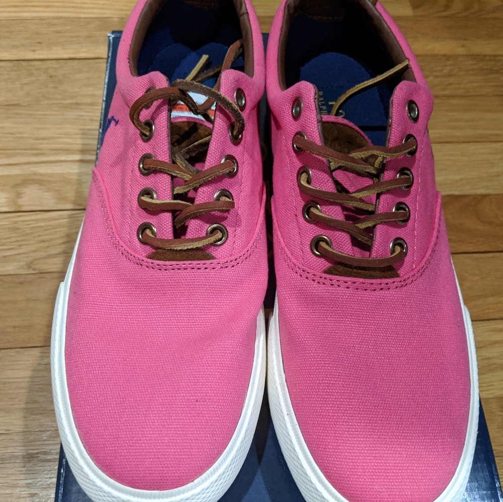 Polo by Ralph Lauren Pink Canvas Sneakers